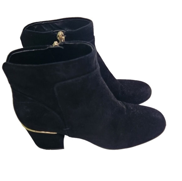 Easy Spirit Brock Black Suede Booties Size 8 - Picture 1 of 11